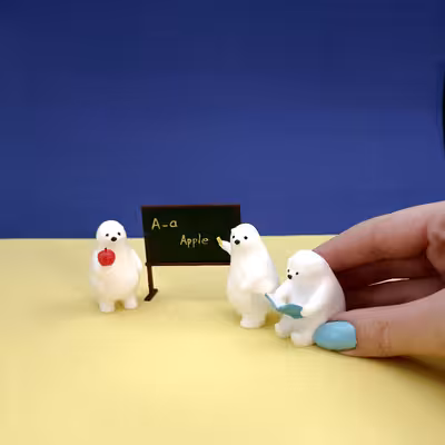 مجسمه مدل خرس های فانتزی در مدرسه کد 78-10 مجموعه 3 عددی