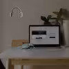چراغ دیواری نئون دیزاین طرح Headphone-BL_WHT