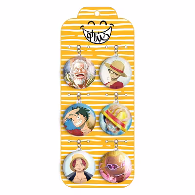 جاکلیدی خندالو مدل انیمه One Piece کد 454A مجموعه 6 عددی