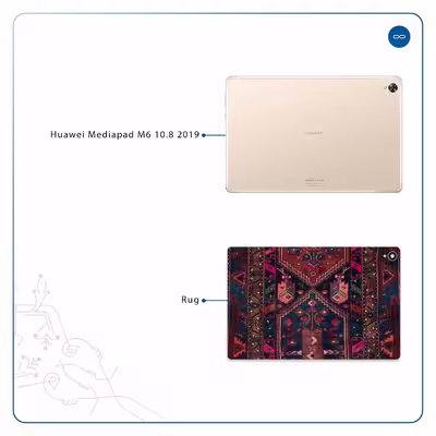 برچسب پوششی ماهوت مدل Rug مناسب برای تبلت هوآوی Mediapad M6 10.8 2019