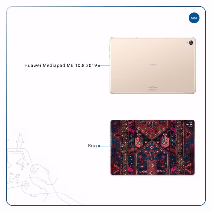 برچسب پوششی ماهوت مدل Rug مناسب برای تبلت هوآوی Mediapad M6 10.8 2019