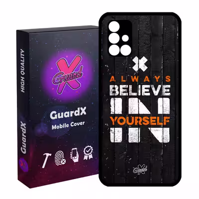 کاور گارد ایکس طرح Text مدل Glass10167 مناسب برای گوشی موبایل سامسونگ Galaxy A51 5G