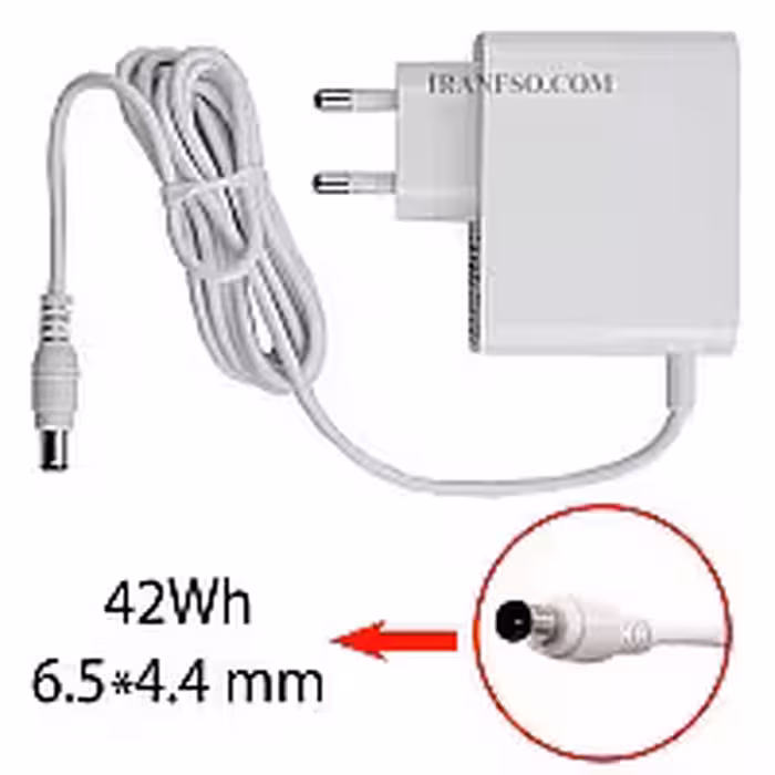 آداپتور ال سی دی سامسونگ 14V 3A سفید-پریزی سه ماه گارانتی