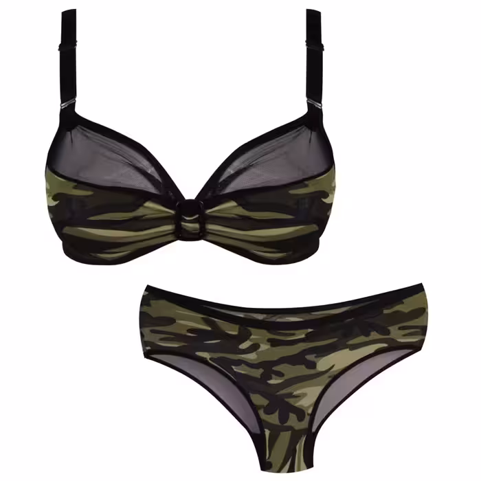 ست شورت و سوتین بدون فنر کد 3622-3