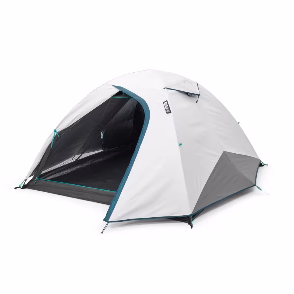 چادر کچوا 3 نفره – فرش اند بلک Quechua 3 Person Camping Tent – MH100 Fresh & Black
