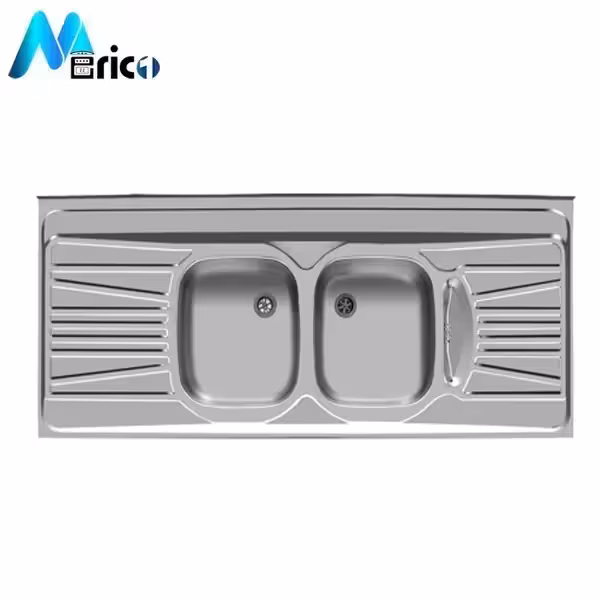 سینک اخوان کد 52 روکار دو لگنه