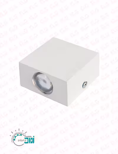 چراغ دکوراتیو مربع دو طرفه توان 1*2 وات زمرد نور