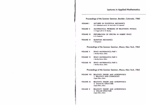 خرید و دانلود نسخه کامل کتاب Relativity theory and astrophysics. Relativity and cosmology