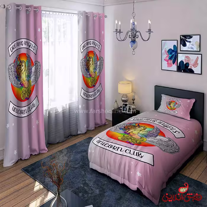 روتختی طرح اسب تک شاخ کد 15241