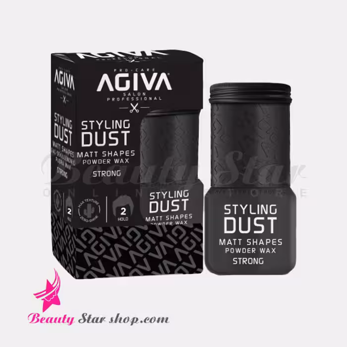 پودر حالت دهنده مو آگیوا مشکی مدل Strong Styling شماره 2 حجم 20 گرم