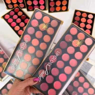 پالت رژ لب 24 رنگ (گلد آنجل) Gold angel lip palette