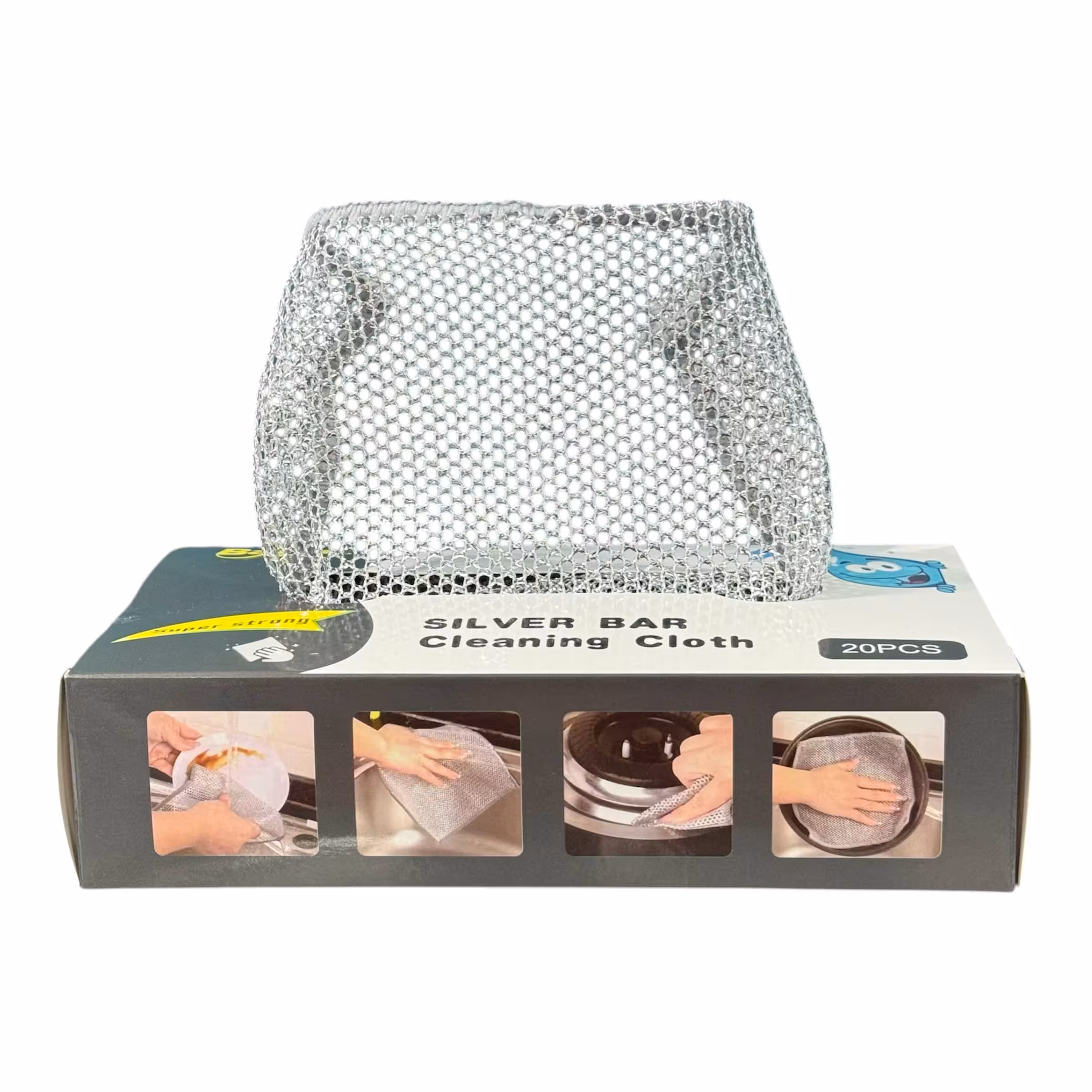 دستمال تنظیف زبر سیمی جعبه ای