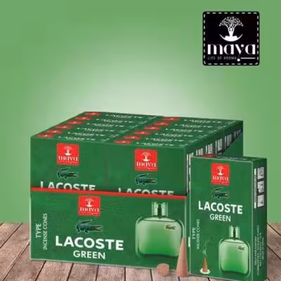 عود خوشبو کننده مخروطی مایا مدل لاگوست سبزgreen Lacoste