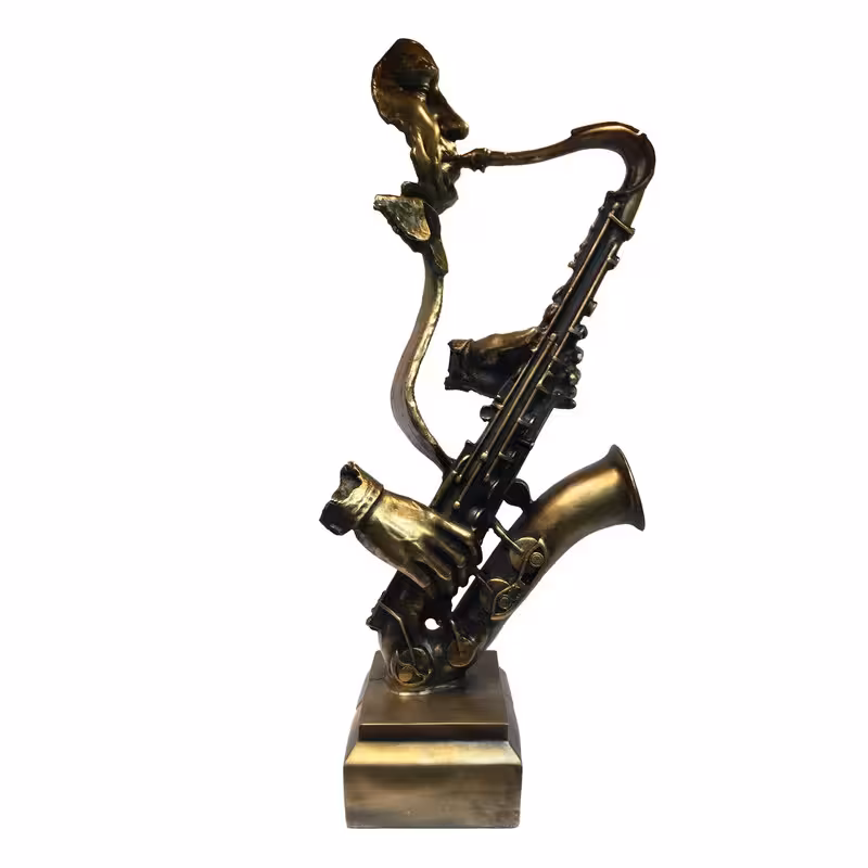 مجسمه نوازنده طرح ساکسیفون زن