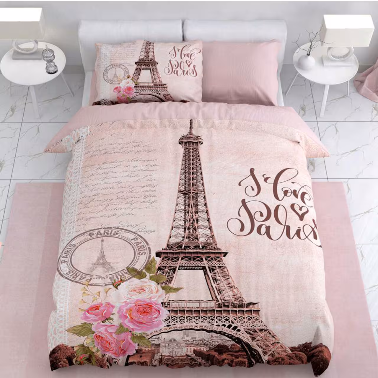 سرویس لحاف روتختی ترکسان کد D20 یکنفره 4 تکه