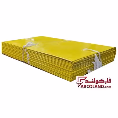 زونکن بند دار بایگانی زرد بسته 10 عددی | پوشه (کارتن) بنددار