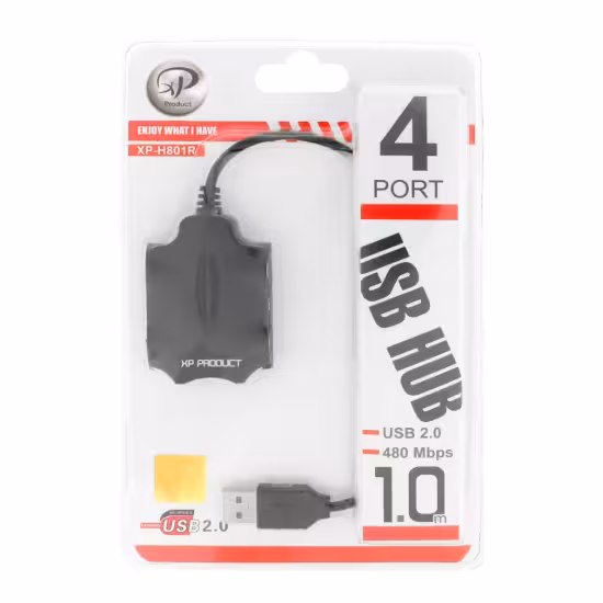 هاب 4 پورت USB2.0 ایکس پی پروداکت مدل XP-H801B