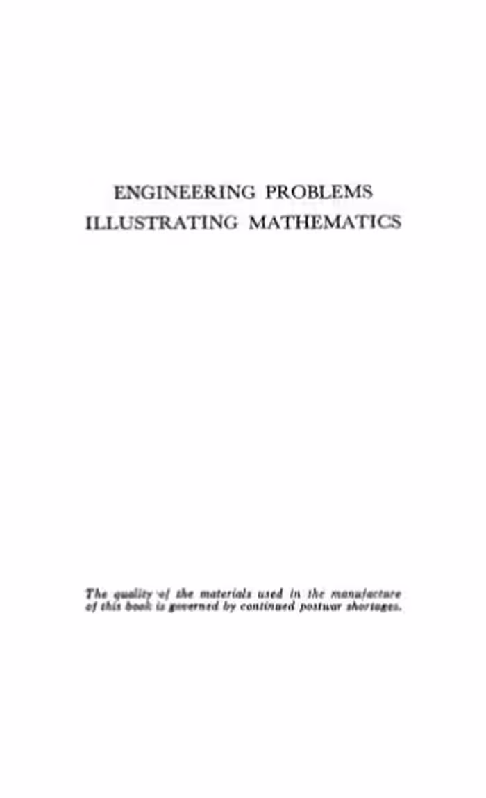 خرید و دانلود نسخه کامل کتاب Engineering problems - illustrating mathematics