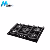 گاز رومیزی اخوان کد v24 پنج شعله شیشه مشکی