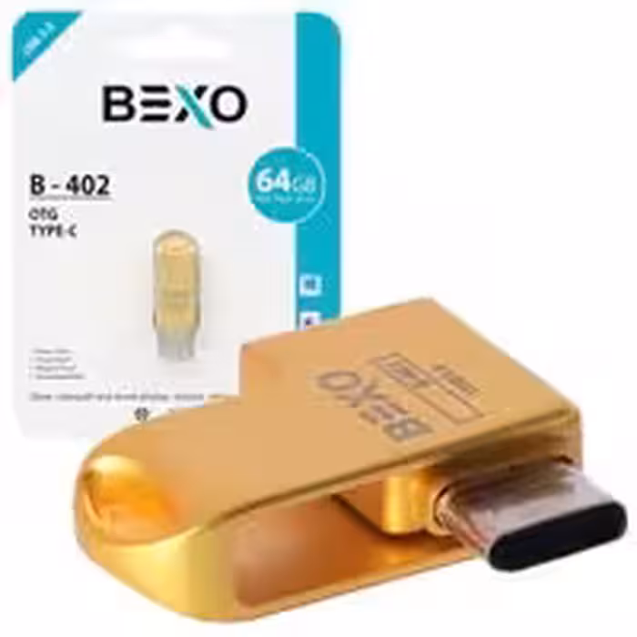 فلش 64 گیگ Bexo B-402 USB3 OTG Type-C Silver