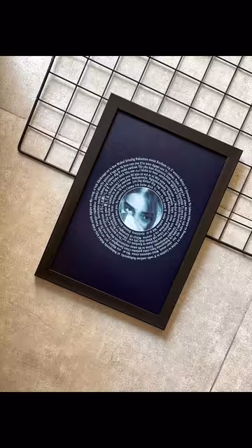 تابلوی شخصی سازی شده با عکس و متن