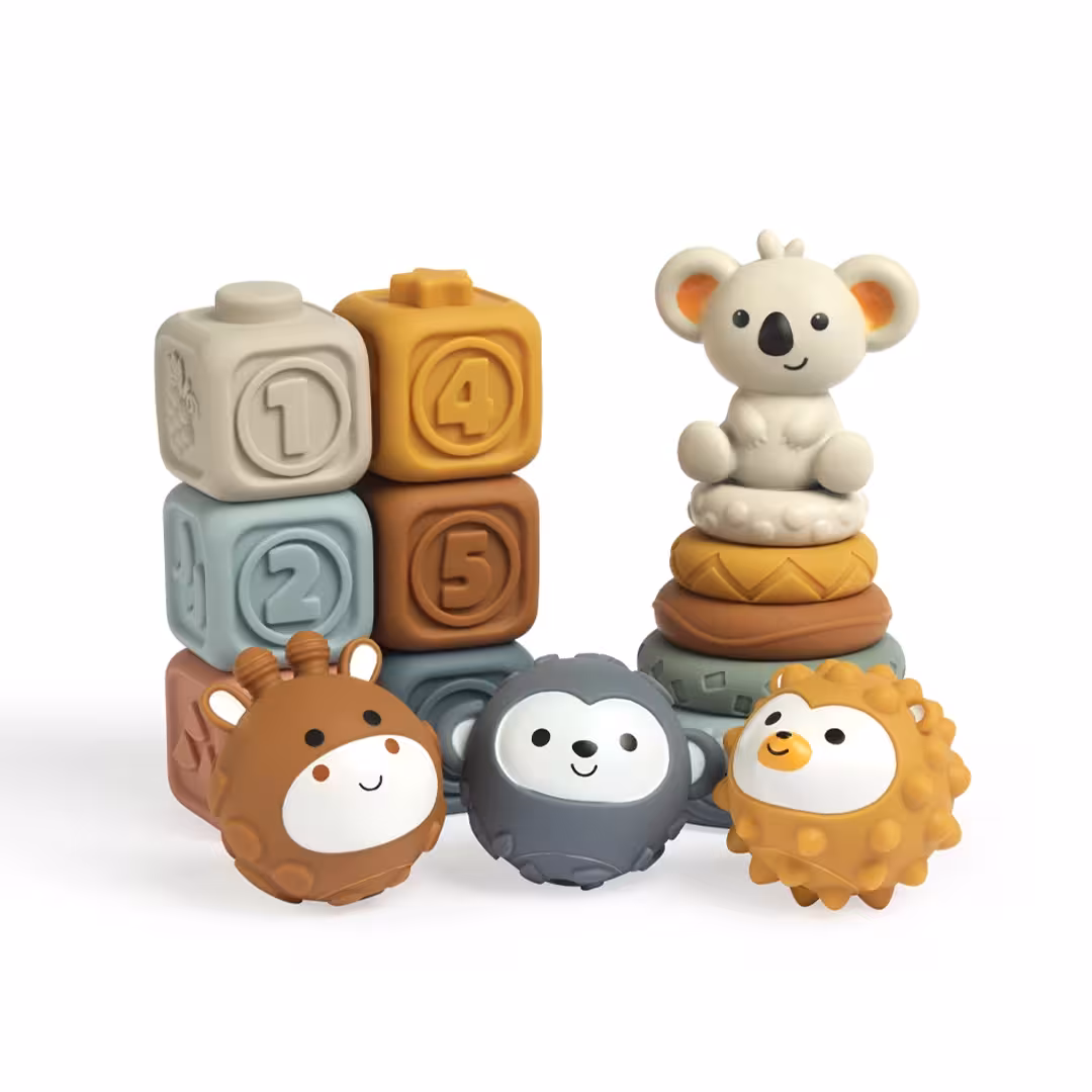 اسباب بازی سیلیکونی 16 تکه کوآلا کد 667