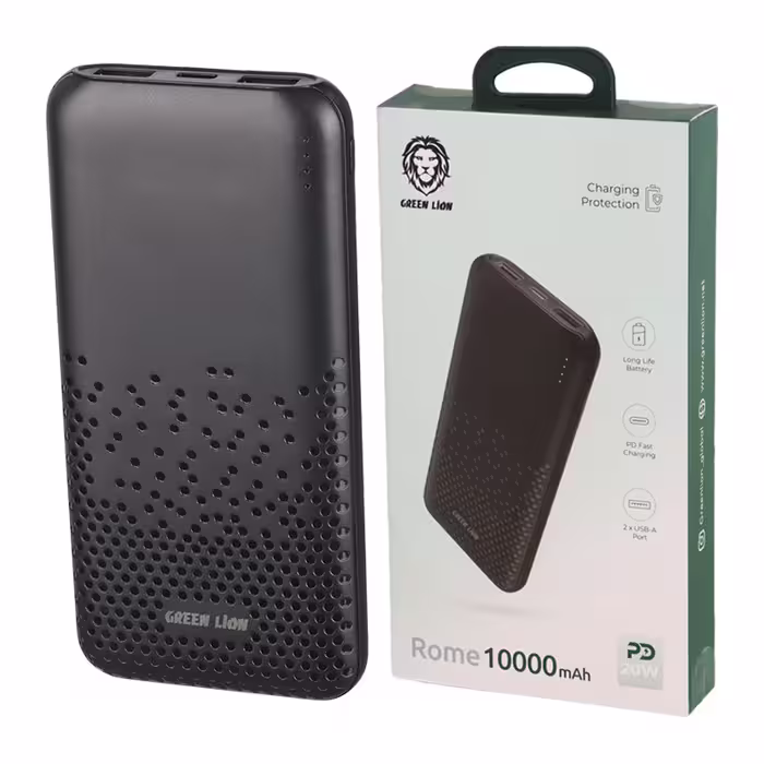 پاور بانک فست شارژ 10000 گرین لاین Green Lion Rome PD 20W