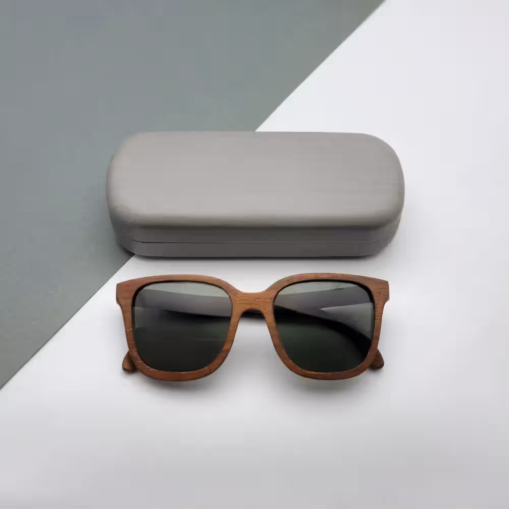 عینک چوبی دست‌ساز میدو مدل O027