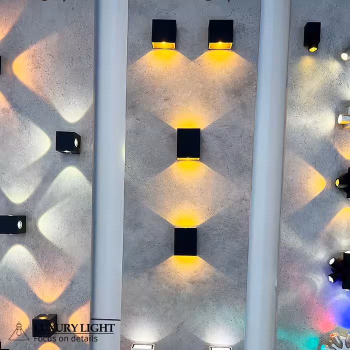 چراغ دکوراتیو مستطیل شیشه خور