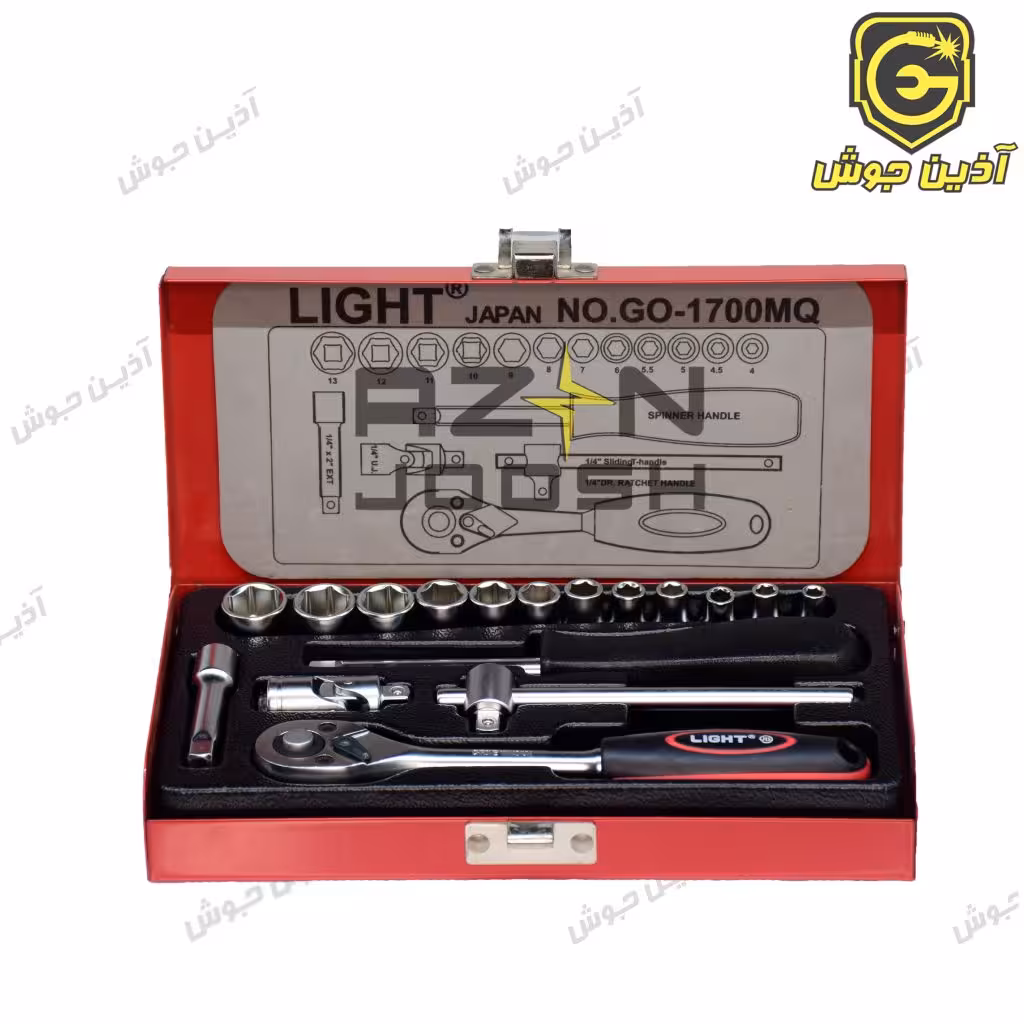 جعبه بکس 17 پارچه درایو 4.1 لایت Light مدل 1700 ژاپن