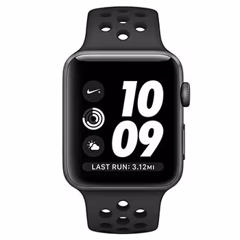 ساعت هوشمند اپل واچ سری 3 مدل Nike Plus 42mm Space Gray Aluminum Case with Anthracite-Black Nike Sport Band