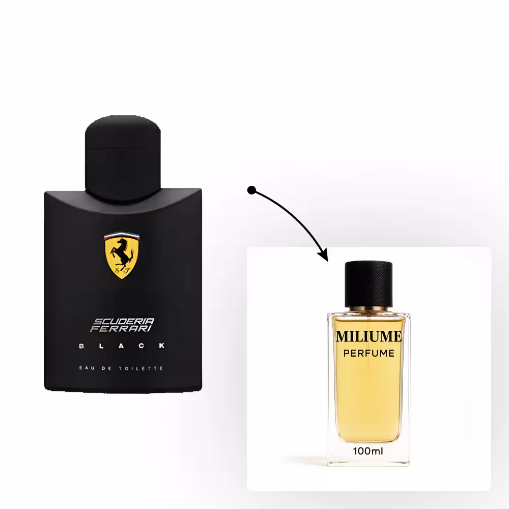 اسانس عطر Ferrari Scuderia Black برند sfa - کد 1806 - فراری مشکیاسکودریا بلک 100ML - میلیوم پرفیوم