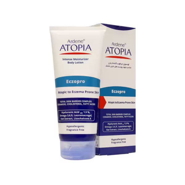لوسیون مرطوب کننده بدن آتوپیا آردن مناسب پوست خیلی خشکAtopia Ardene Intense Moisturizer Body Lotion Atopic to Eczema Prone Skin