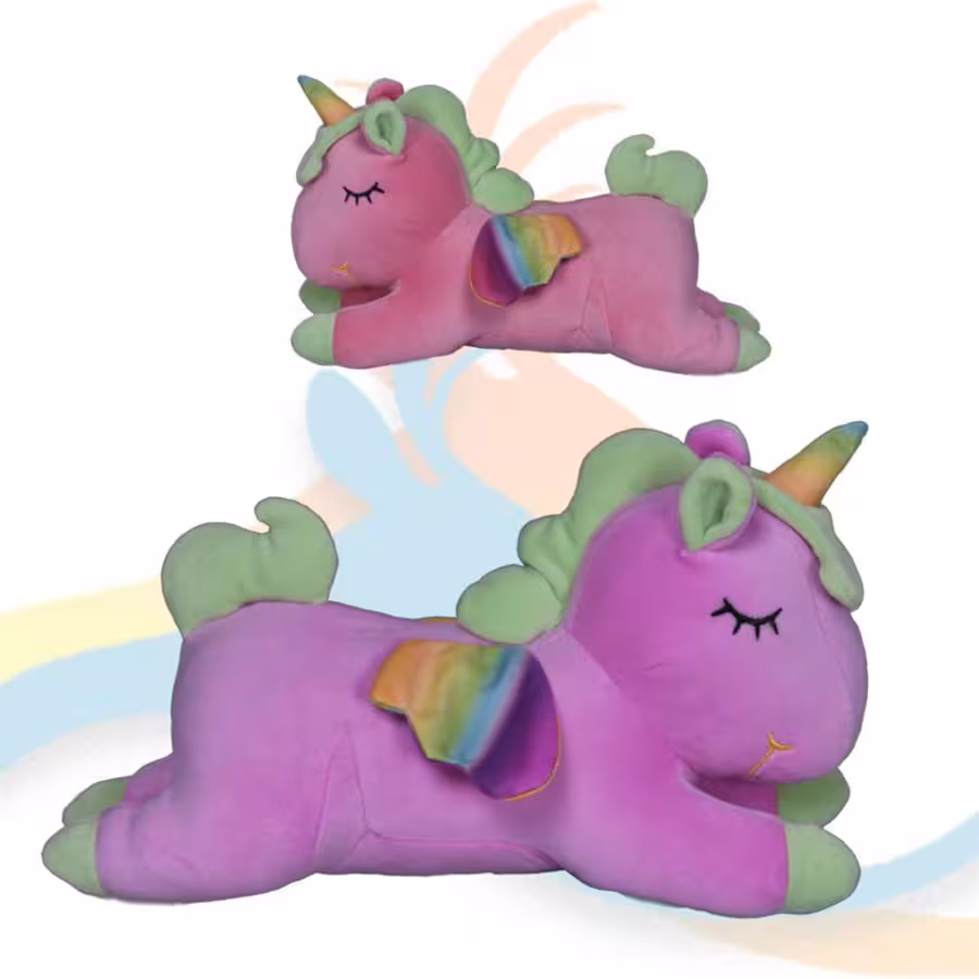 عروسک یونی کورن خوابیده 38 سانتی کد 3