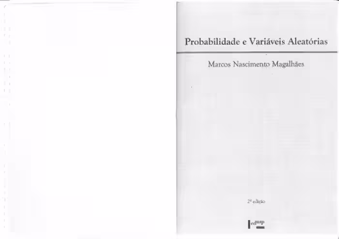 خرید و دانلود نسخه کامل کتاب Probabilidade e Variaveis Aleatorias