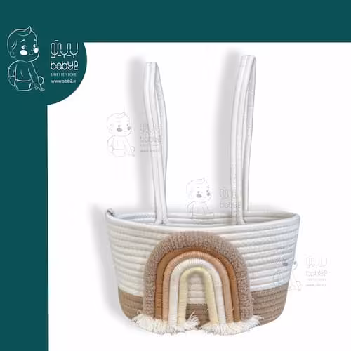 سبد پوشک رنگین کمان قیطانی Esf