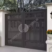 درب فلزی حیاط دو لنکه کد 1419