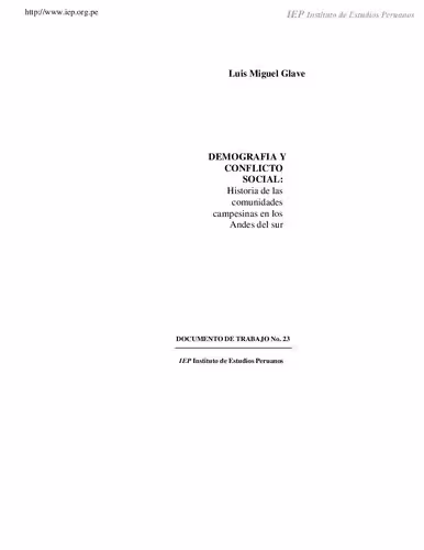 خرید و دانلود نسخه کامل کتاب Demografía y conflicto social: Historia de las comunidades campesinas en los Andes del sur