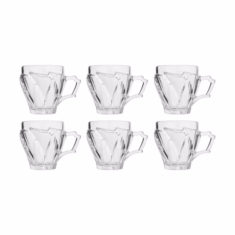 فنجان ساکورا مدل الينور کد SK18800400W ست 6 عددی