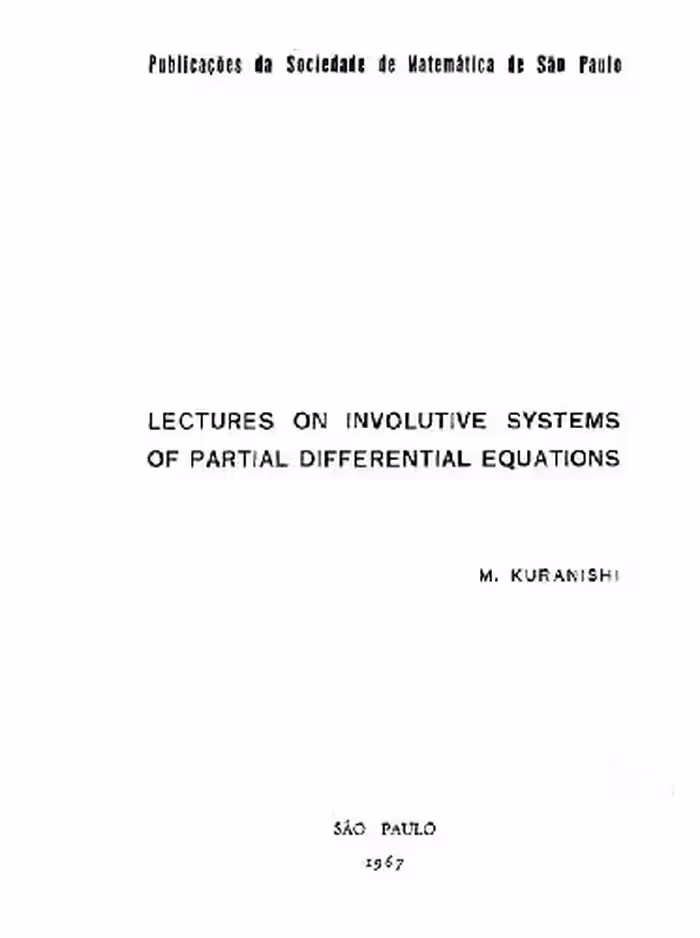 خرید و دانلود نسخه کامل کتاب Lectures on involutive systems of PDEs