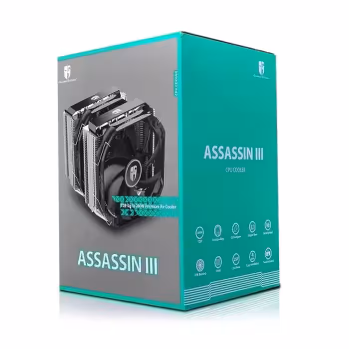 خنک کننده پردازنده DEEPCOOL GAMER STORM مدل DeepCool GamerStorm Assassin III 140mm CPU Air Cooler (استوک همراه با کارتن)