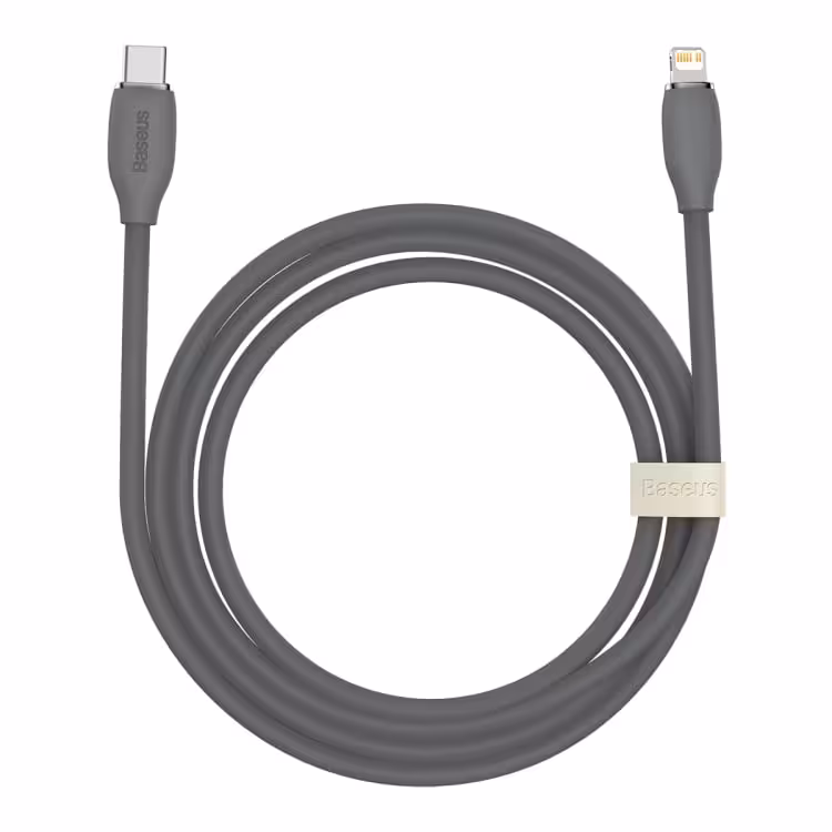 کابل تبدیل لایتنینگ به USB-C باسئوس مدل Jelly Liquid Silica Gel طول 2 متر