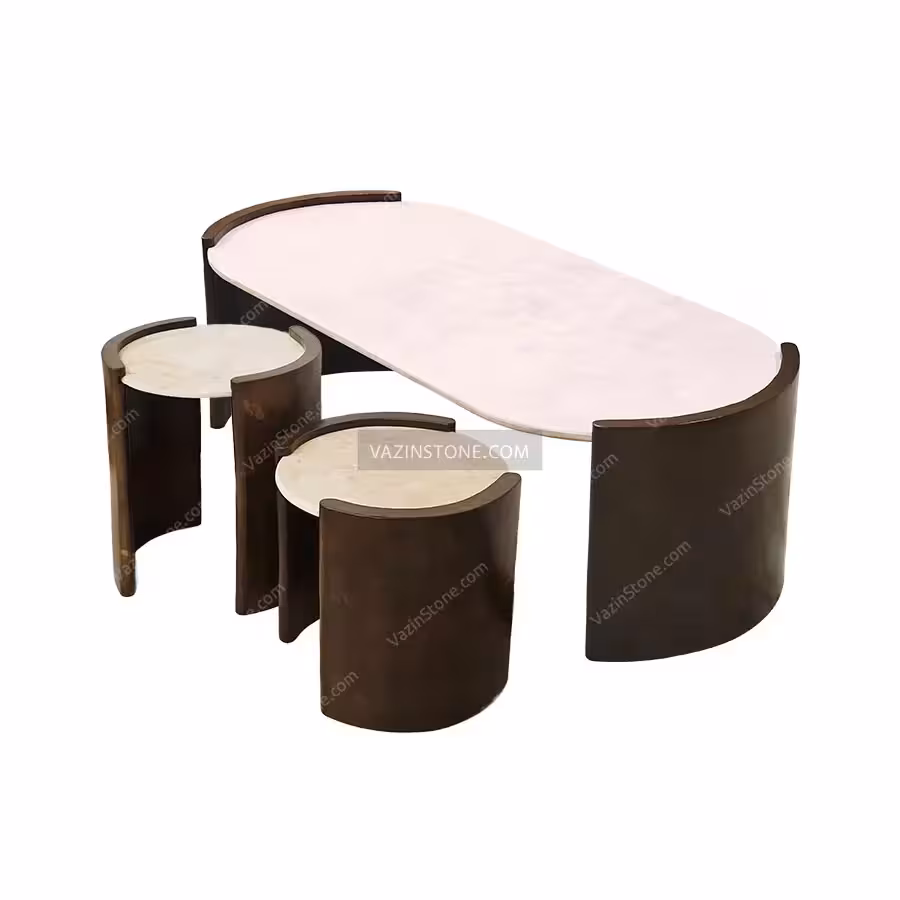 ست میز جلو مبلی و عسلی نازنین