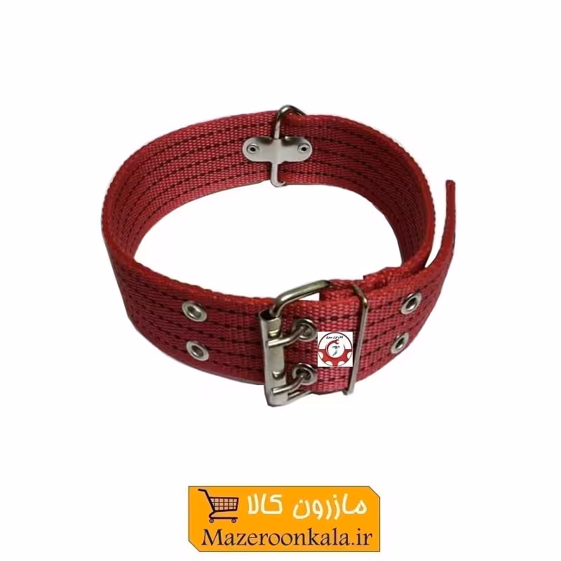 قلاده گردنی سگ برزنتی بزرگ و پهن عرض 5 سانت رنگ قرمز HPS-009D