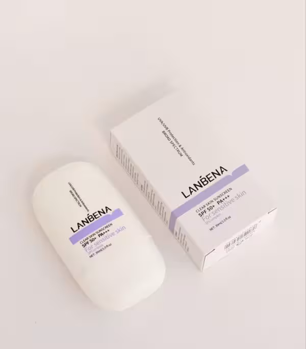 کرم ضد آفتاب شفاف کننده پوست لانبنا    LANBENA Clear Skin Sunscreen SPF 50  PA وارداتی