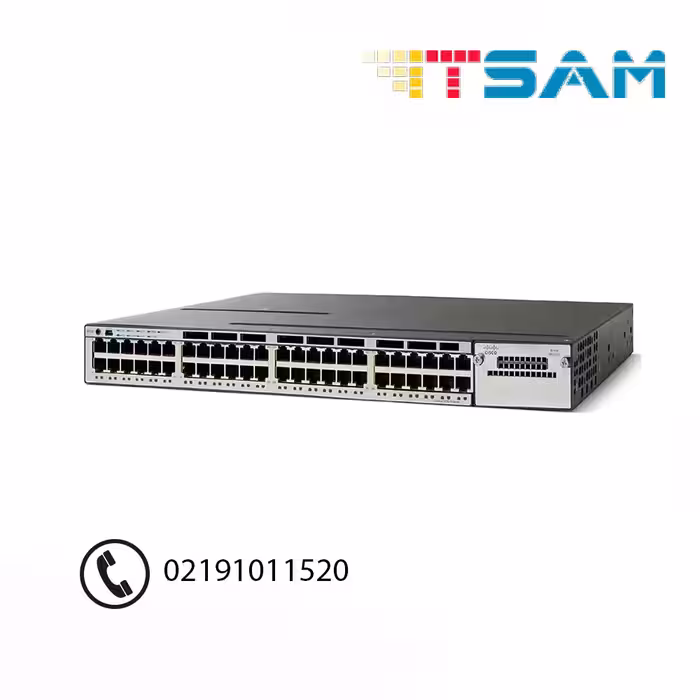 سوئیچ سیسکو مدل WS-C3750X-48PF-S