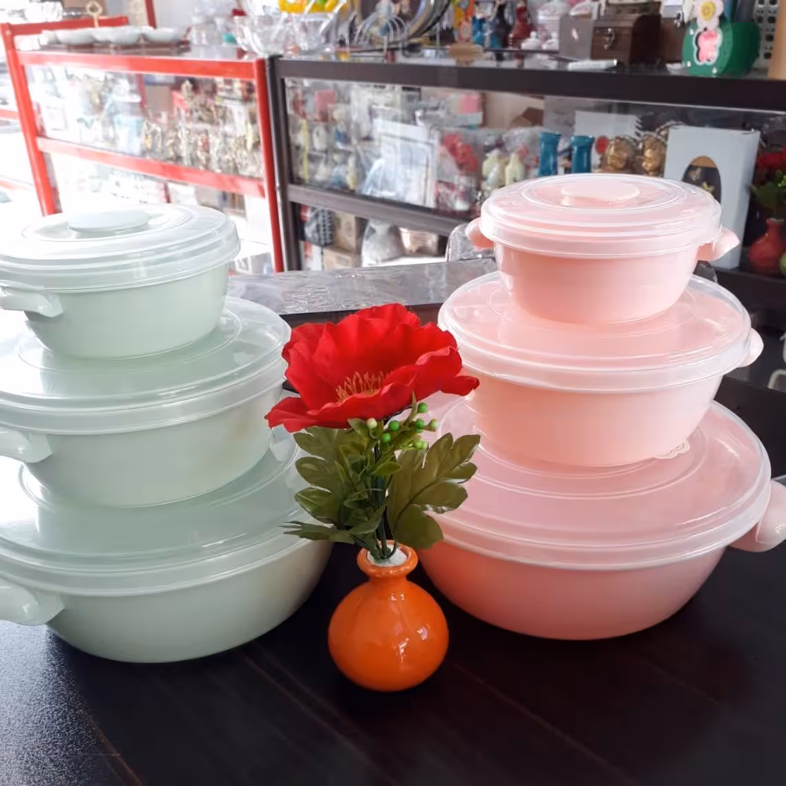 ظرف درب دار سه تایی