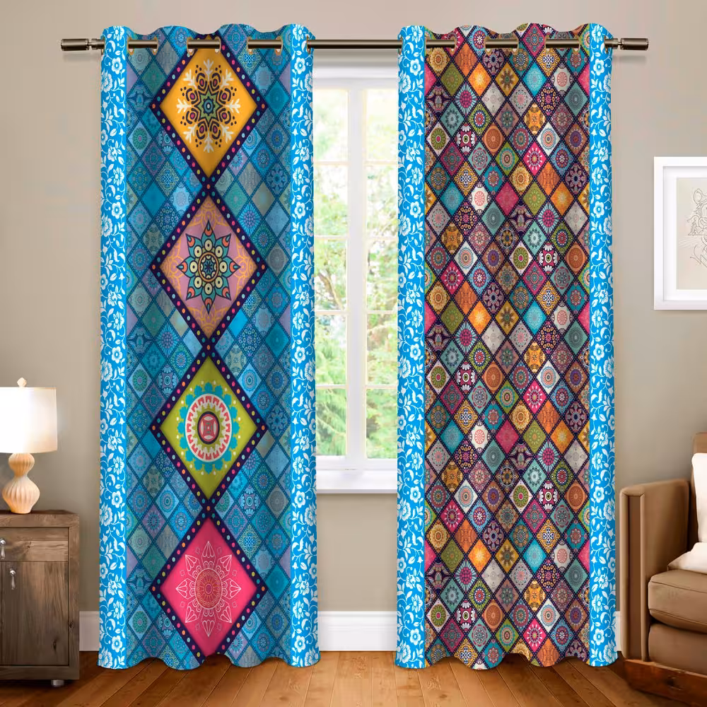 پرده پانچی کد 421 (طرح چهل تیکه)