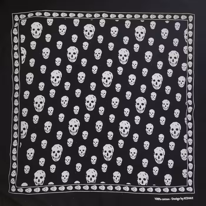 باندانا طرح اسکلت و جمجمه be1