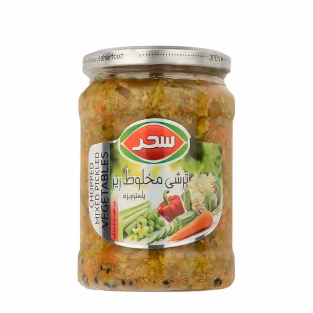 ترشی مخلوط ریز سحر 650 گرمی